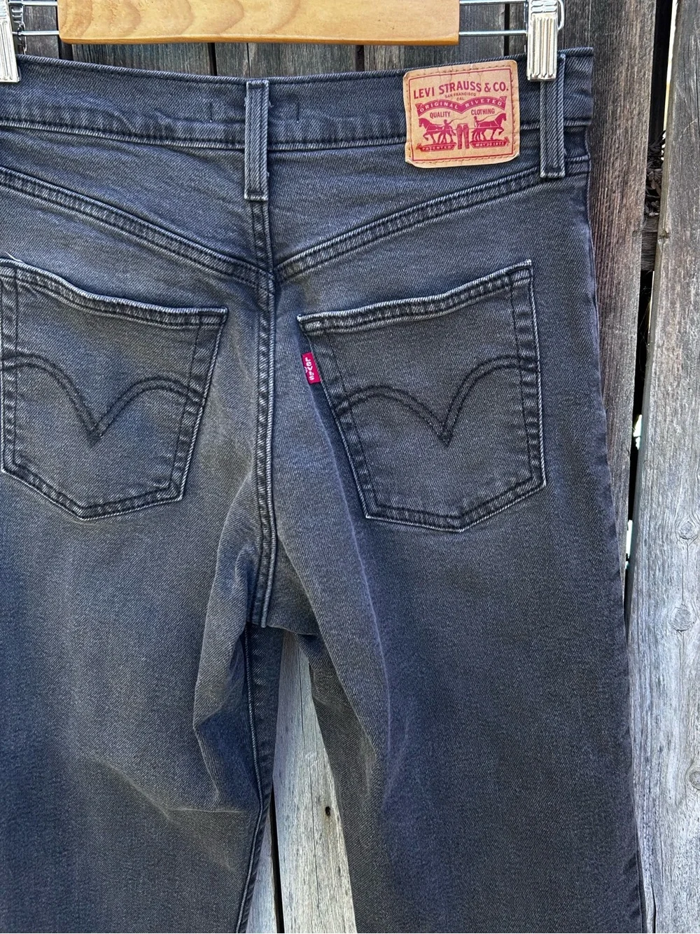 Levi’s Ribcage Straight Ankle Jean Black 28 - Picture 12 of 16